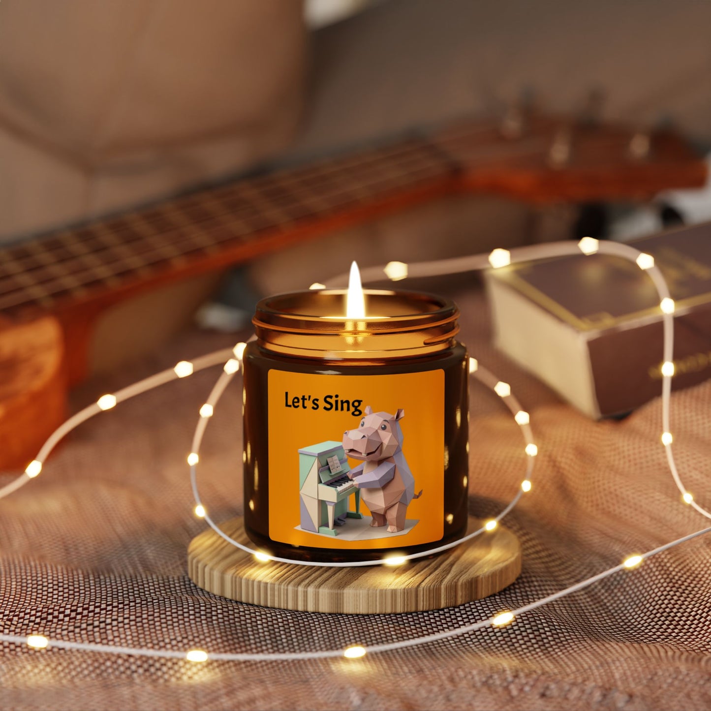 Scented Soy Candle (Multi-Size, Amber Jar)