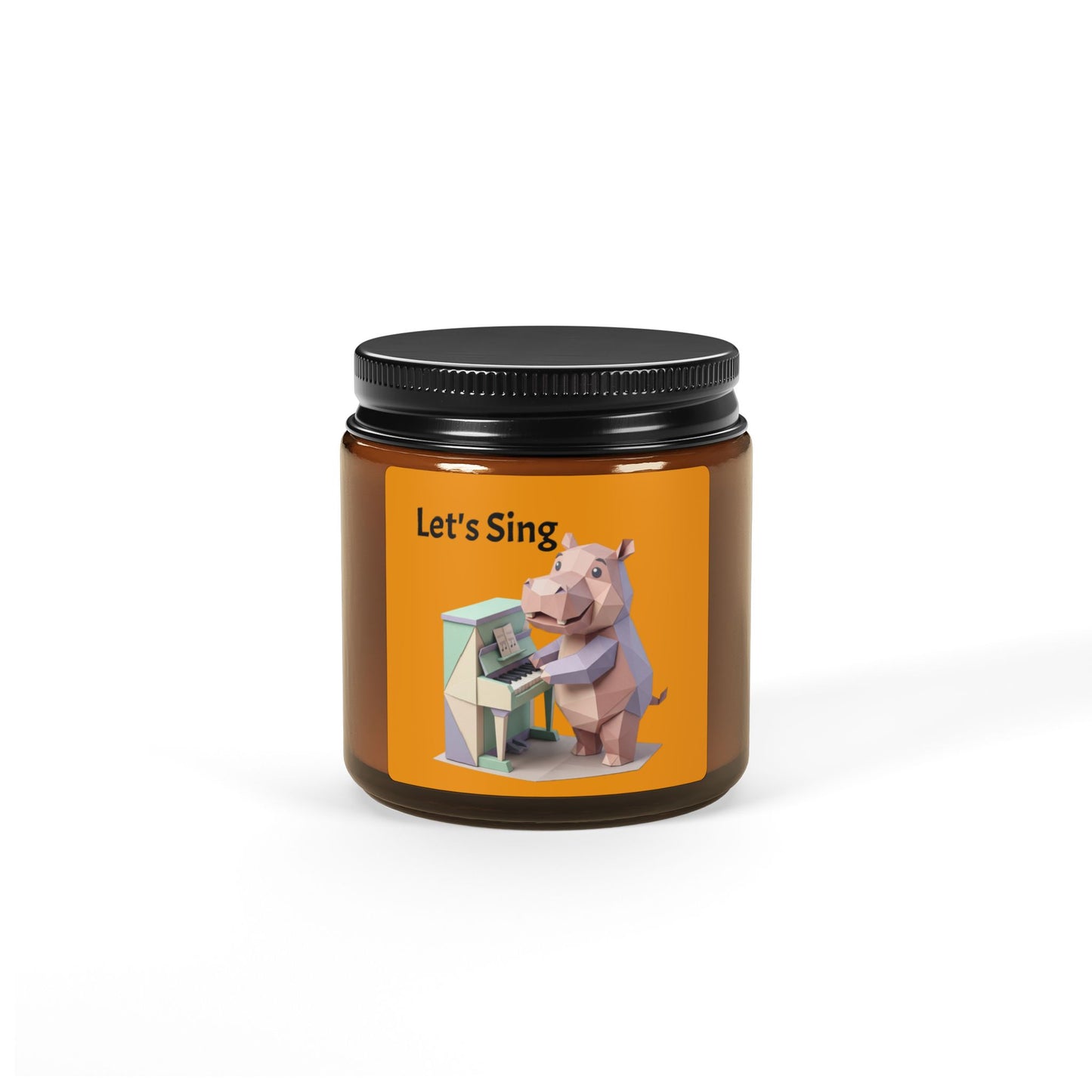 Scented Soy Candle (Multi-Size, Amber Jar)